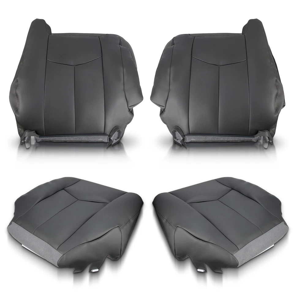 For 03-07 Silverado GMC Sierra 1500 2500 3500 HD Classic Front Seat Cover Black  Foto 1 de 4
