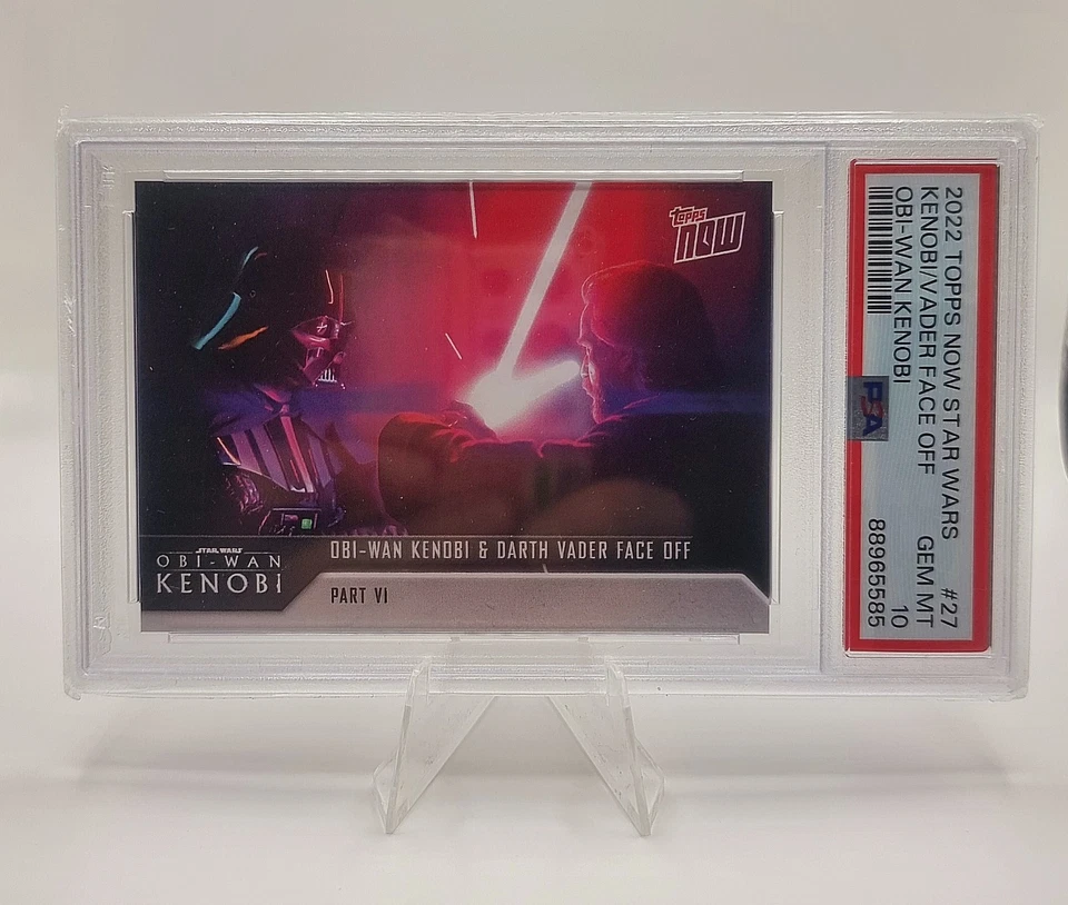 2022 TOPPS NOW STARS OBI-WAN KENOBI KENOBI & DARTH VADER FACEOFF PSA 10 - Image 1 of 1