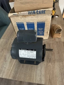 Vintage New Old Stock Westinghouse electric motor 1/3 hp 115v 1725 rpm FAST SHIP - Picture 1 of 14