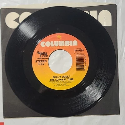 Billy Joel ~ The Longest Time/ Christie Lee ~ Columbia 45 RPM Record Foto 1 de 4