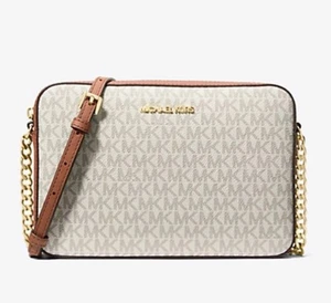 Bandolera Michael Kors Jet Set Artículo Grande Vainilla/Acrn (35F8GTTC3B-149) - Imagen 1 de 7