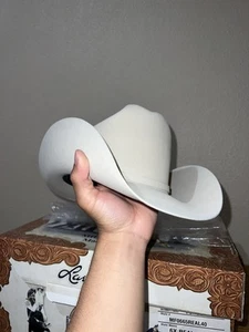6x Larry Mahan Real Fur Felt Cowboy Hat Belly - Picture 1 of 5