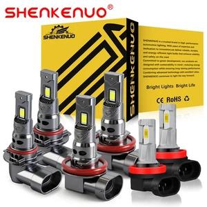 For GMC Terrain 2010-2018 LED Headlight Bulbs Fog Light Combo bulbs Kit 6PCS - Picture 1 of 16