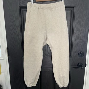 Snow Peak Apparel Jogginghose aus recycelter Baumwolle Größe Medium Haferflocken - Bild 1 von 5