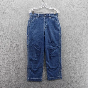 Gap Relaxed Denim Carpenter Jeans Size 6 Blue Medium Wash Womens Casual - Picture 1 of 14