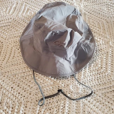 Outdoor Research Hat Boonie Mens Large Gray Nylon Sun Hiking Fishing - Image 1 of 4