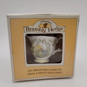 Brambly Hedge "Spring” by Royal Doulton 3 PC Mini Teacup Saucer Plate Set - Picture 1 of 4