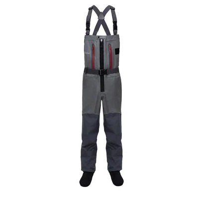 5-Layer Zippered Chest Waders Fly Fishing Stockingfoot Waders for Men Breathable - Image 1 of 4