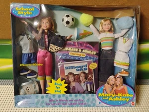 RAR Mattel Mary Kate & Ashley Puppen Schule Stil Geschenkset NEU Beschreibung lesen - Bild 1 von 11