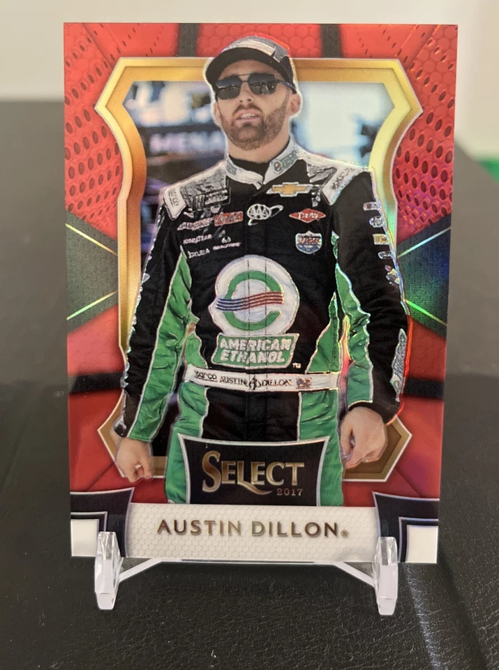 2017 Panini Select Racing - Grandstand Austin Dillon #63 Red Prizm /99 - Image 1 of 2