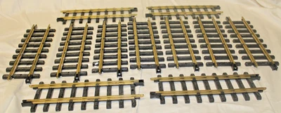 Vtg. Lot 11 New Bright Co 1994 Holiday Express 380 Series Straight Track AS IS - Image 1 of 4