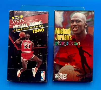 Michael Jordan 1990 Come Fly With Me & Playground VHS Lot - Image 1 of 4
