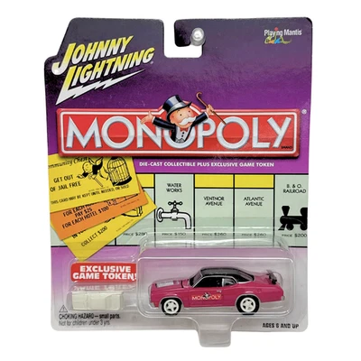 Johnny Lightning Monopoly 1971 Plymouth Duster 1:64 Diecast WHITE LIGHTNING - Image 1 of 4