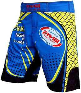 Farabi F2W MMA Board Short, Kickboxen, Cage Fighting Grappling Short blau - Bild 1 von 6