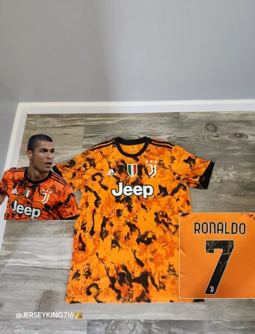 🇮🇹🦓 Adidas Juventus Ronaldo 7 2020/2021 third  Jersey Soccer Shirt  3rd Cover