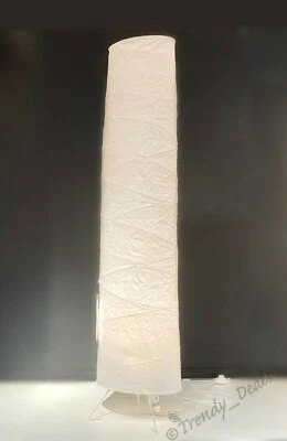  Ikea VICKLEBY Floor Lamp Handmade Rice Paper White 54" - NEW - Image 1 of 4