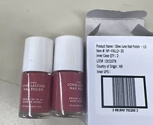 2 Pack Olive & June Long Lasting Nail Polish, Color LD, 0.46 fl oz New - Picture 1 of 3