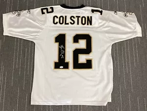 Camiseta firmada por Marques Colston New Orleans Saints Reebok fútbol autógrafo JSA - Imagen 1 de 11