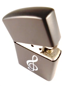 Lighter - G Key - Smooth And Matte Black Metal - Picture 1 of 3