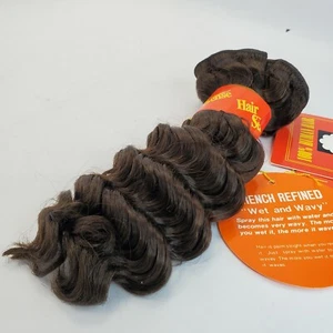Hair Sense 100% Human French Deep Wave Color #4 (Brown) FDW-10 Bundle Hair - Picture 1 of 3