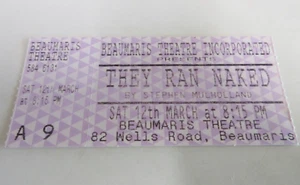 They Ran Naked - Ticket - Beaumaris Theatre Incorporated - Melbourne - 1994 - Foto 1 di 5