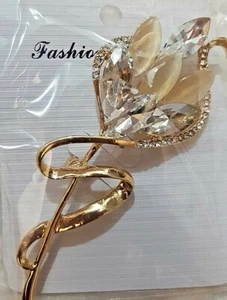 Bonita Broche Corazón A Tulipán Circonitas St. Valentino 6cm - Fashion Jewelry - Imagen 1 de 4