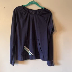 CHAMPION Authentic Athletic-wear Women Crew Top Blue Imperial Mesh Size Medium - Picture 1 of 6