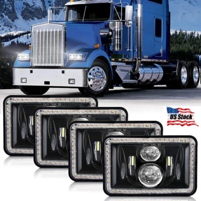 4Pcs Headlamp For Isuzu NQR NPR NPR-HD FTR 4x6" LED Headlight Hi/Lo Sealed Beam - Image 1 of 4