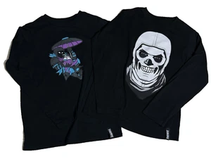 Lot of 2 Fortnite Shirt Long Sleeve Size 8 Medium Youth Boys Kids Epic Games - Picture 1 of 5