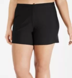 Island Escape Plus Size Swim Shorts, Black, 22W, MSRP $45 SL1 - Picture 1 of 7