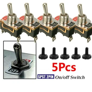 Waterproof Toggle Switches 12V ON OFF for Marine Applications Set of 5 - Picture 1 of 11