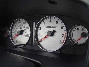 Fits Nissan Maxima A33  2000-2001  4-Teilig  Aluminium  Tachoringe / Tacho Ringe - Picture 1 of 6