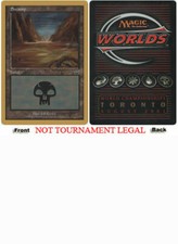 Swamp (Mercadian Masques 339 - Tom van de Logt - 2001) World Championship NM
