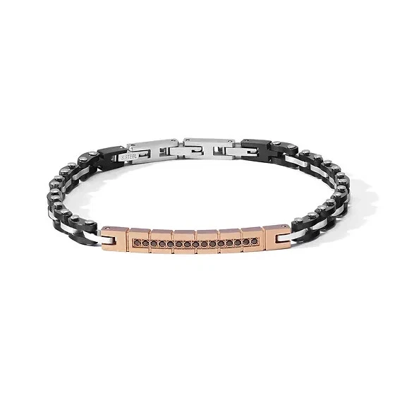 COMETE GIOIELLI  ZIP   BRACCIALE UOMO UBR 1191  NUOVO GARANZIA UFFICIALE - Immagine 1 di 3