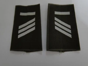 1 Paar Bundeswehr Rangschlaufen Haupt-Gefreiter  UA weiß in Oliv - Imagen 1 de 1