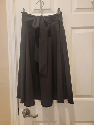 Falda midi acampanada Belle Poque para mujer cintura alta línea A bolsillos  Foto 1 de 4