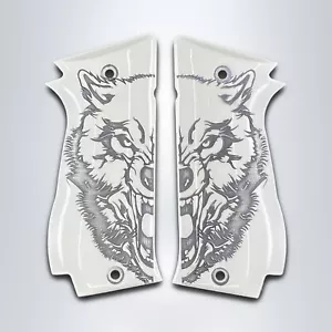 Impugnature acriliche bianche compatibili KSD SAR K 2 45 (Sarsılmaz) altri modelli - Foto 1 di 1
