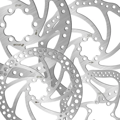 Bicycle 160/180/203MM MTB Bike For Shimano Disc Brake Rotor 6 Bolt Brake Pads - Image 1 of 4