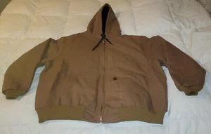 New Carhartt Jacket Men's Size 3xl Tan Duck Canvas Quilted Lined 376-51 - Picture 1 of 11