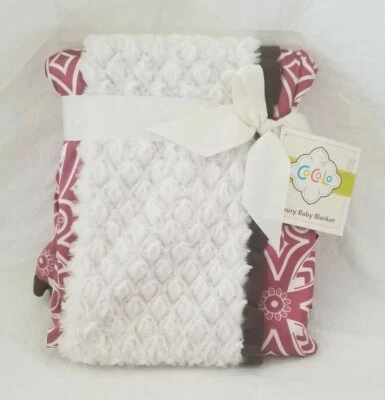 CoCaLo 豪华虹膜纹理婴儿毯全新带标签 — 第 1/4 张图片