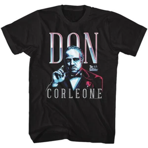 The Godfather Movie Neon Lighting Don Corleone Men's T Shirt - Picture 1 of 5