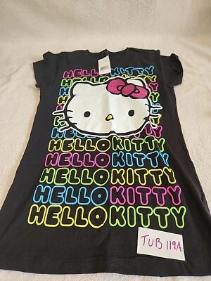Hello Kitty Girls Black T-shirt Size L - Image 1 of 4