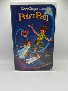 Vintage Peter Pan VHS Walt Disney's Classic Black Diamond Edition EC! - Foto 1 di 3