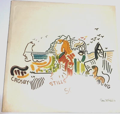 Crosby Stills  & Nash So Far Lp textured cover Greatest Hits sealed 1974  Mint - Image 1 of 4