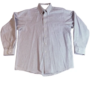 Arrow Men's Plaid Oxford Dress Shirt Wrinkle Free 16.5 x 34/35 - Picture 1 of 6