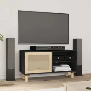 Pine Wood Entertainment Unit TV Stand Cabinet Console Storage Rack Shelf Table - Picture 1 of 9