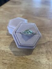 Fragrant Jewels Ring Size 9 NWT Mystical Knots Sailor's Knot triangle lite green