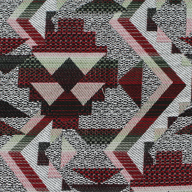 Tela de tapicería de tapiz jacquard francés geométrico para coser por yarda hágalo usted mismo Foto 1 de 4