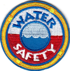 WATER SAFETY Iron On Patch Beach Pool Swimming - Picture 1 of 1