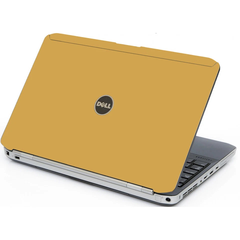 Calcomanía de cubierta de revestimiento de tapa de vinilo dorado para computadora portátil Dell Latitude E5530 Foto 1 de 1